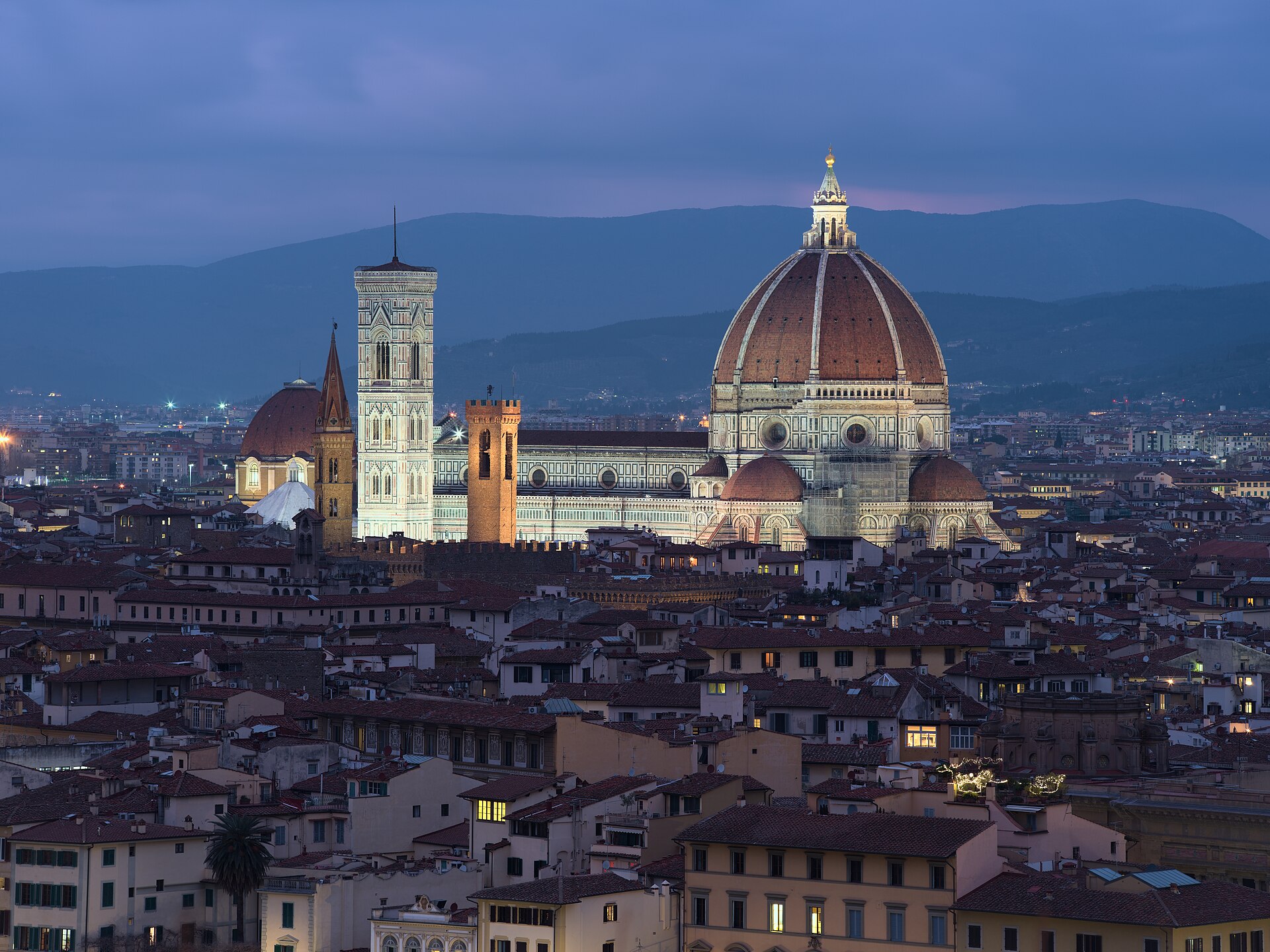 Florence — Florence Cathedral seen from Piazzale Michelangelo