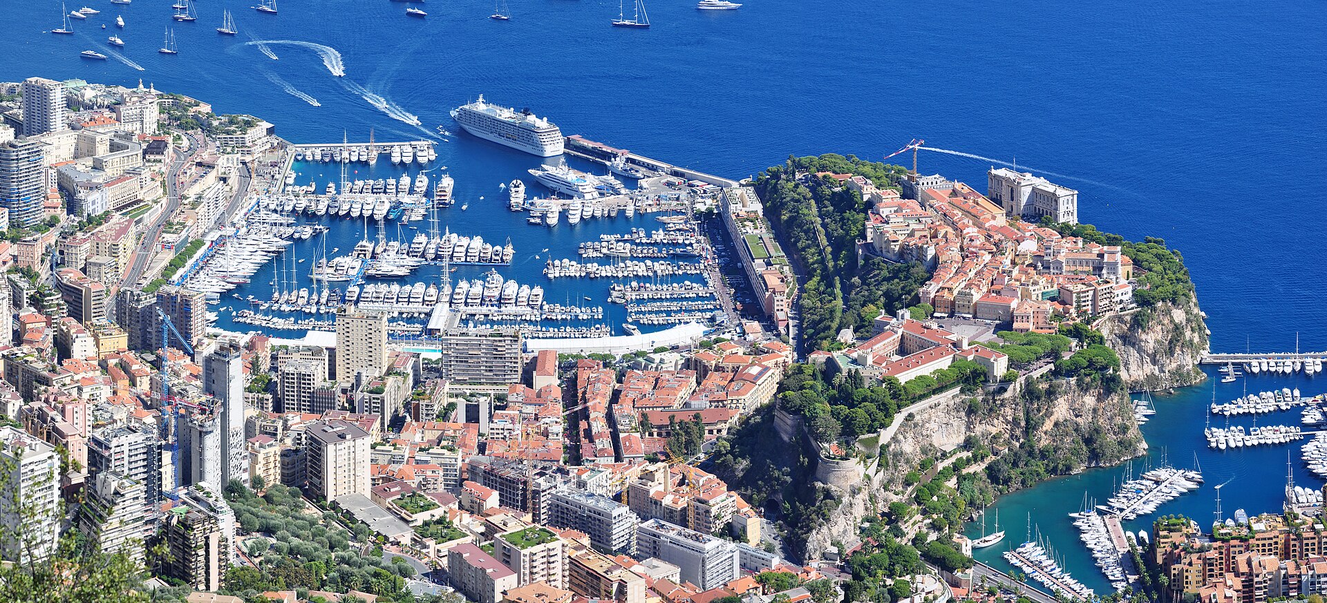 Monaco — Port Hercule and the Rock